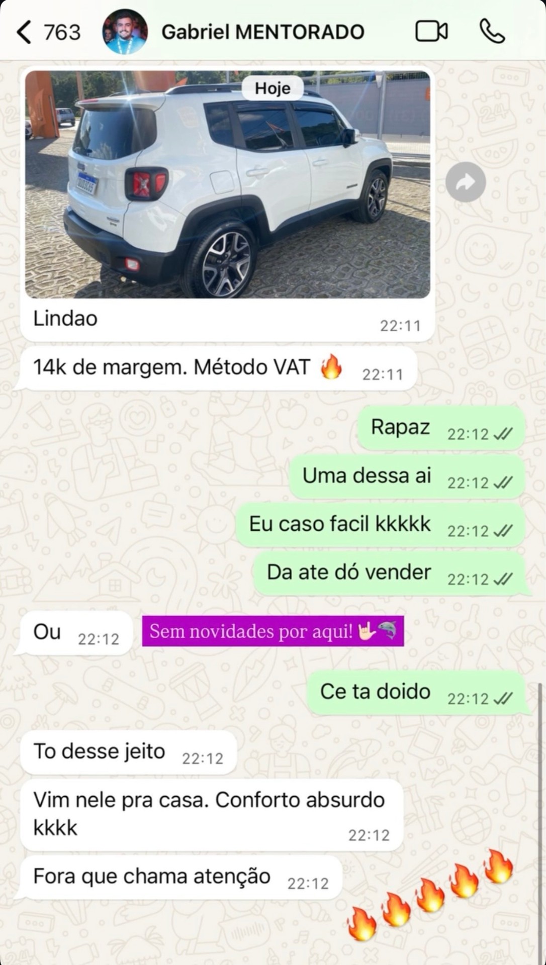 Resultado real de aluno