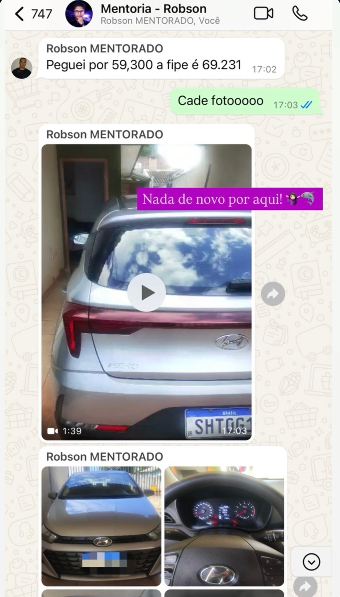 Resultado real de aluno